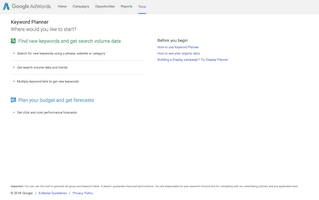 Google Keyword Planner