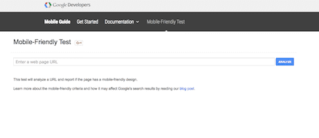 Google Mobile Friendly Test