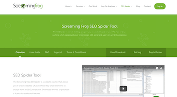 Screaming Frog Technical SEO Tool