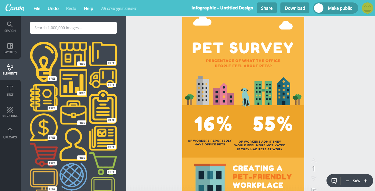 Canva Infographics Tools