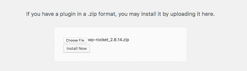 Upload WP-Rocket