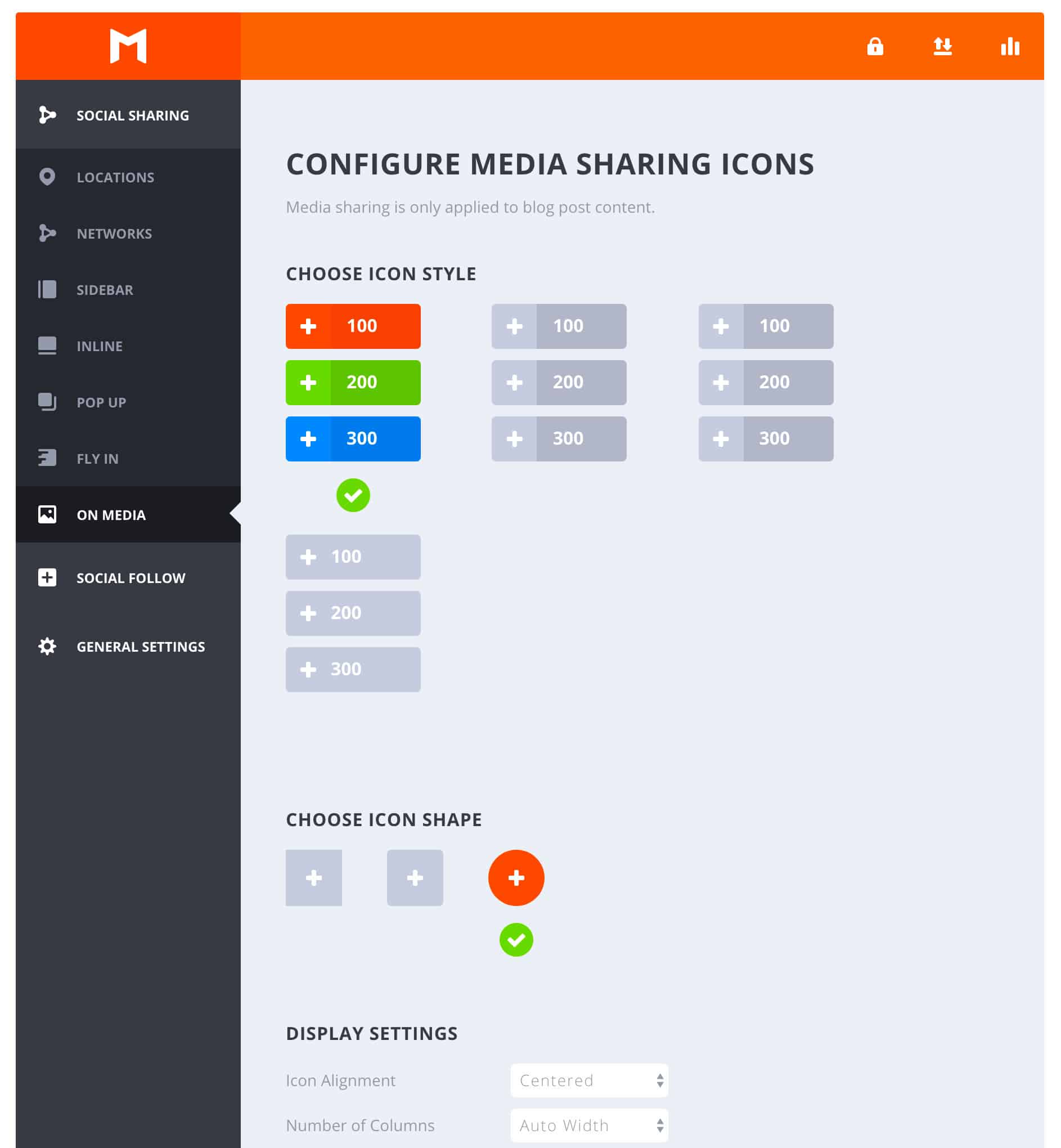 Monarch Media Social Sharing Location