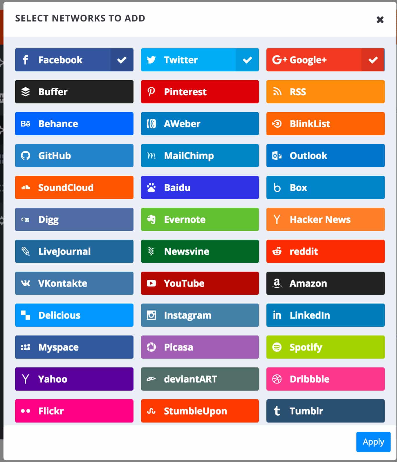 Configuring Monarch Social Follow