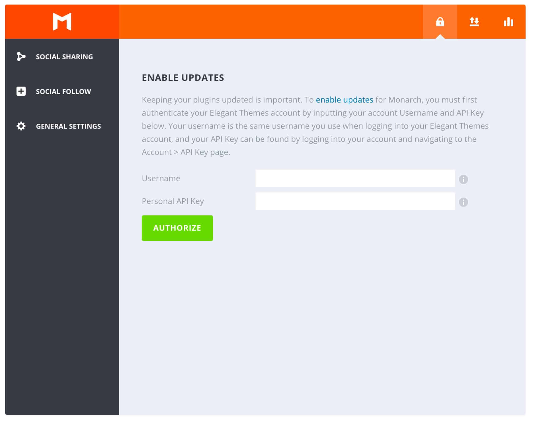 Monarch Updates & Statistics Settings