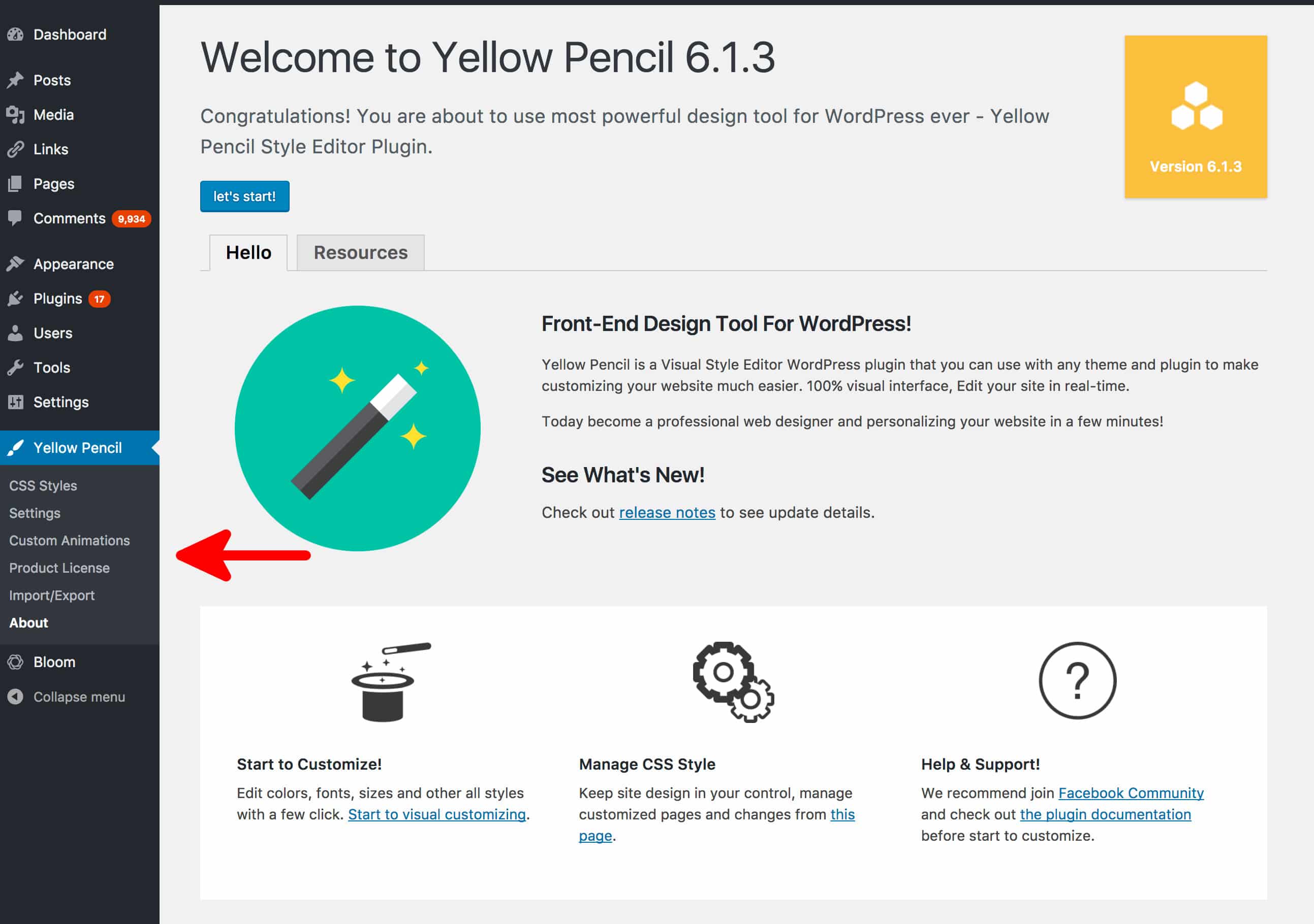 Using & Configuring Yellow Pencil Visual CSS Editor Plugin For WordPress