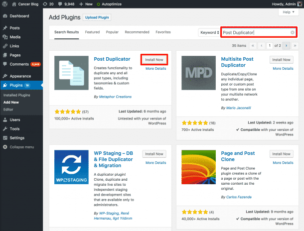 Wordpress Post Duplicator Plugin – WXCQRB