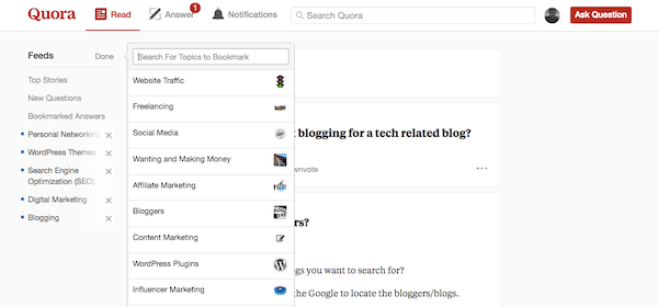 Topics Quora