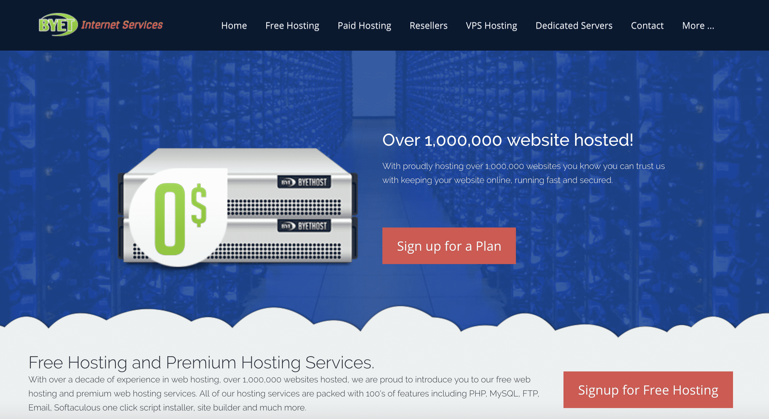 Byet Host Free Hosting