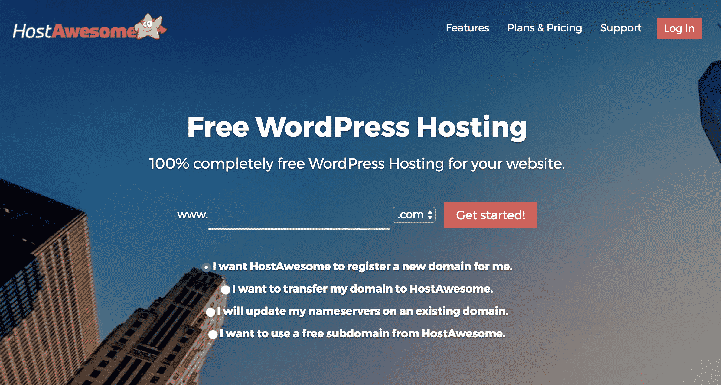 free wordpress hosting