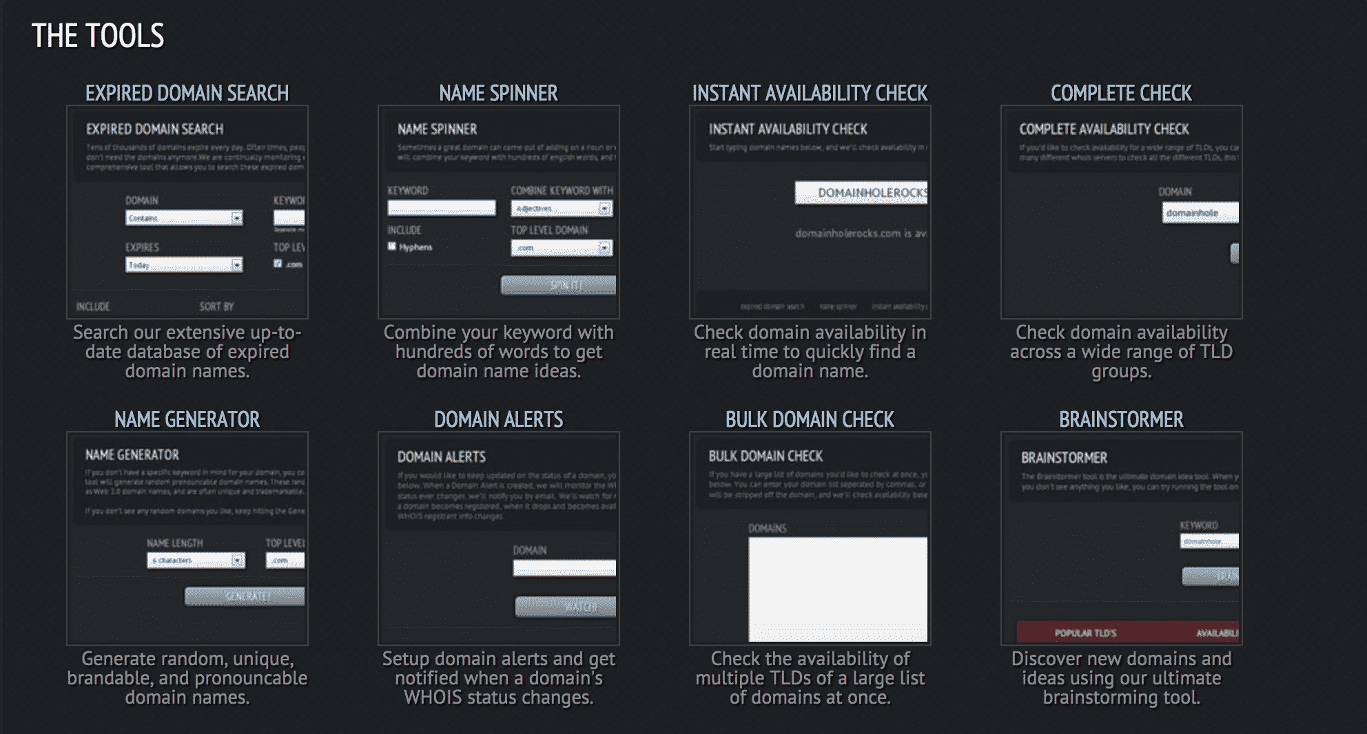 Domain Hole Name Finder