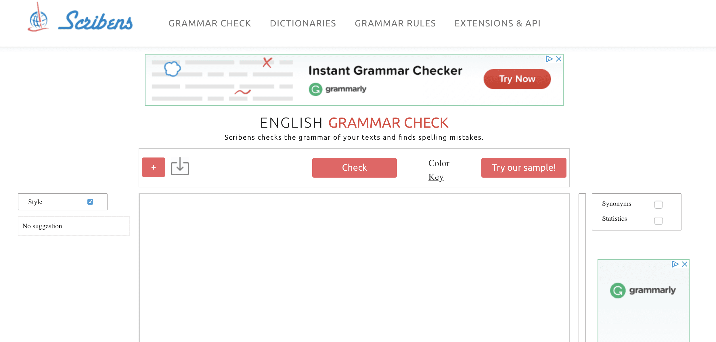 Теперь на английском. Scribens. English Grammar check. Scriben. Check словарь.