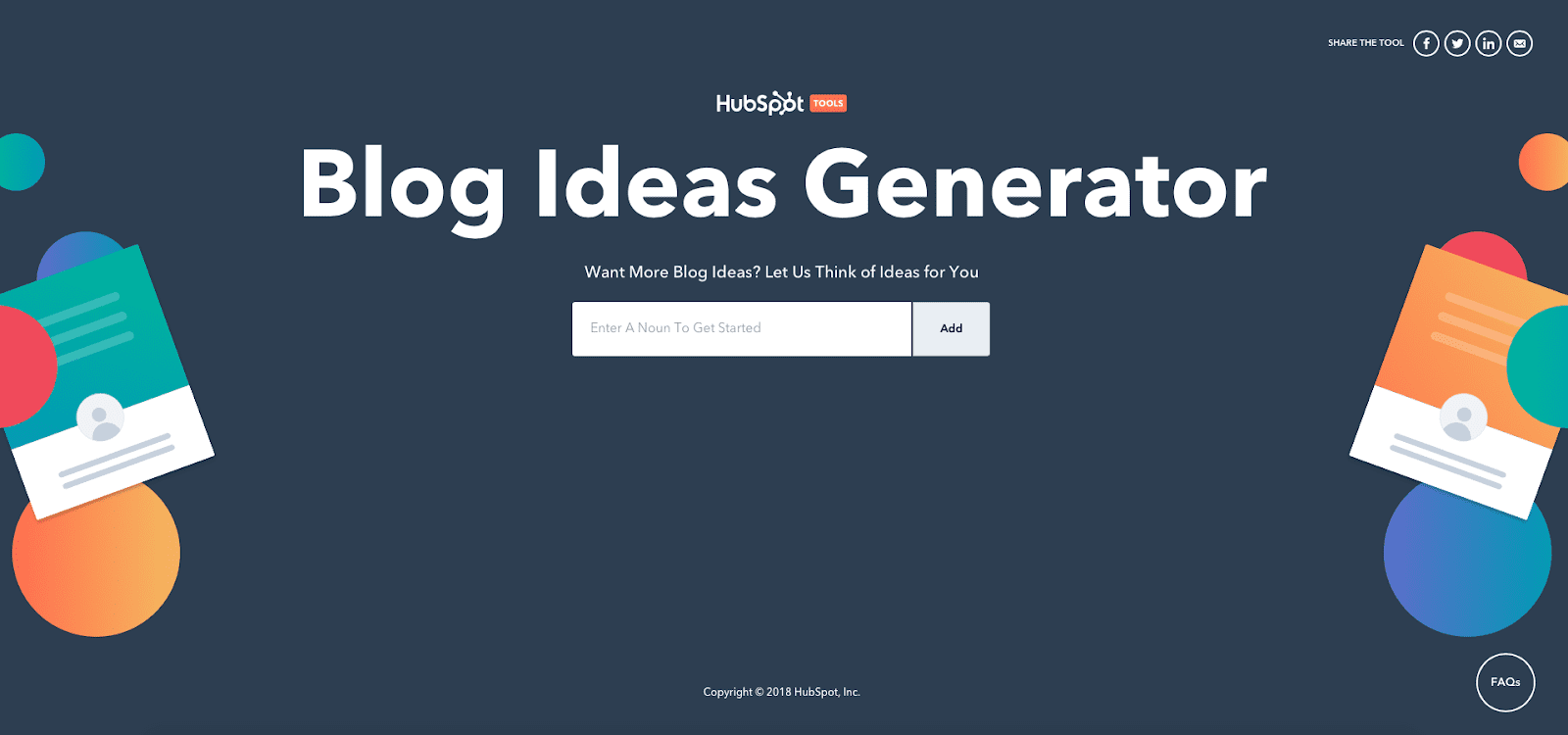 HubSpot Blog Topic Generator