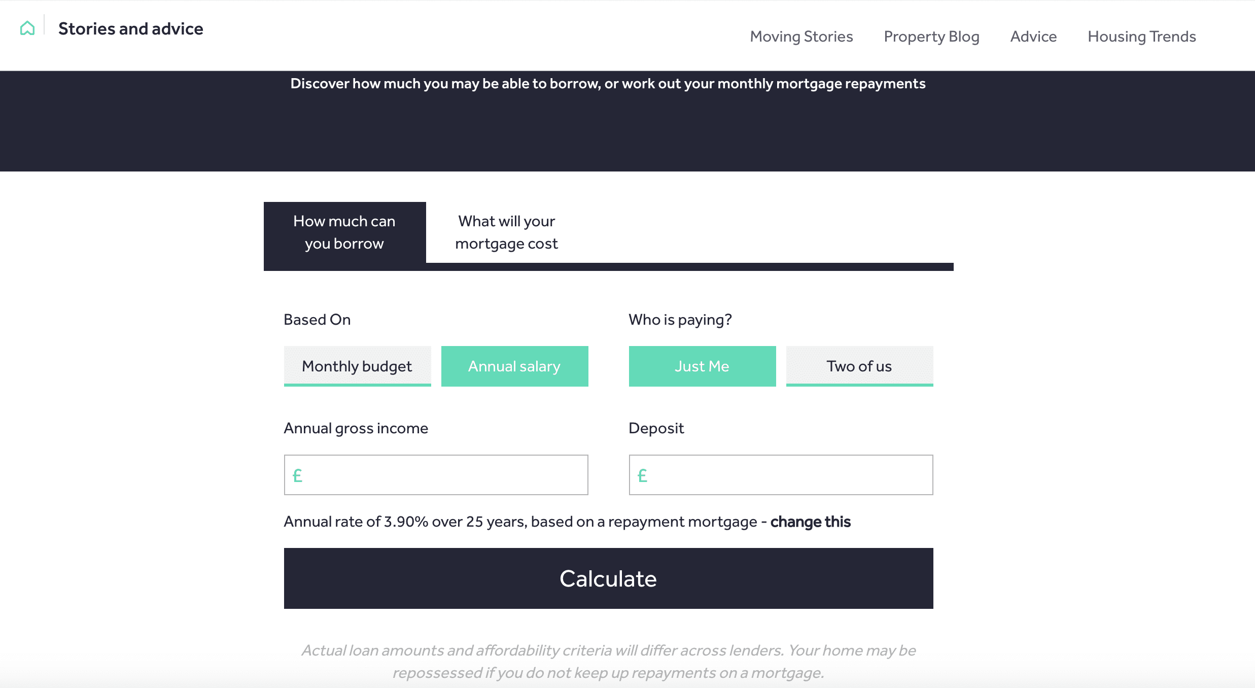 Mortgage calculator