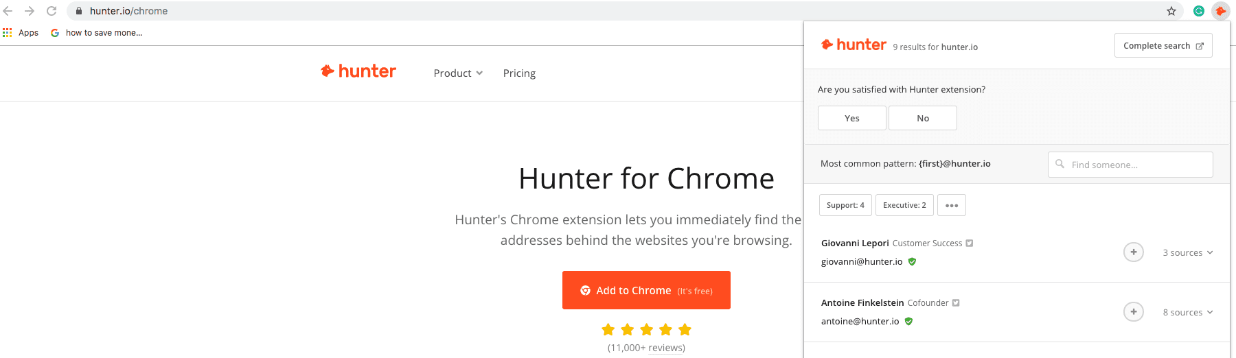 hunter email verifier