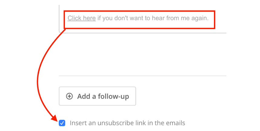 Unsubscribe Link