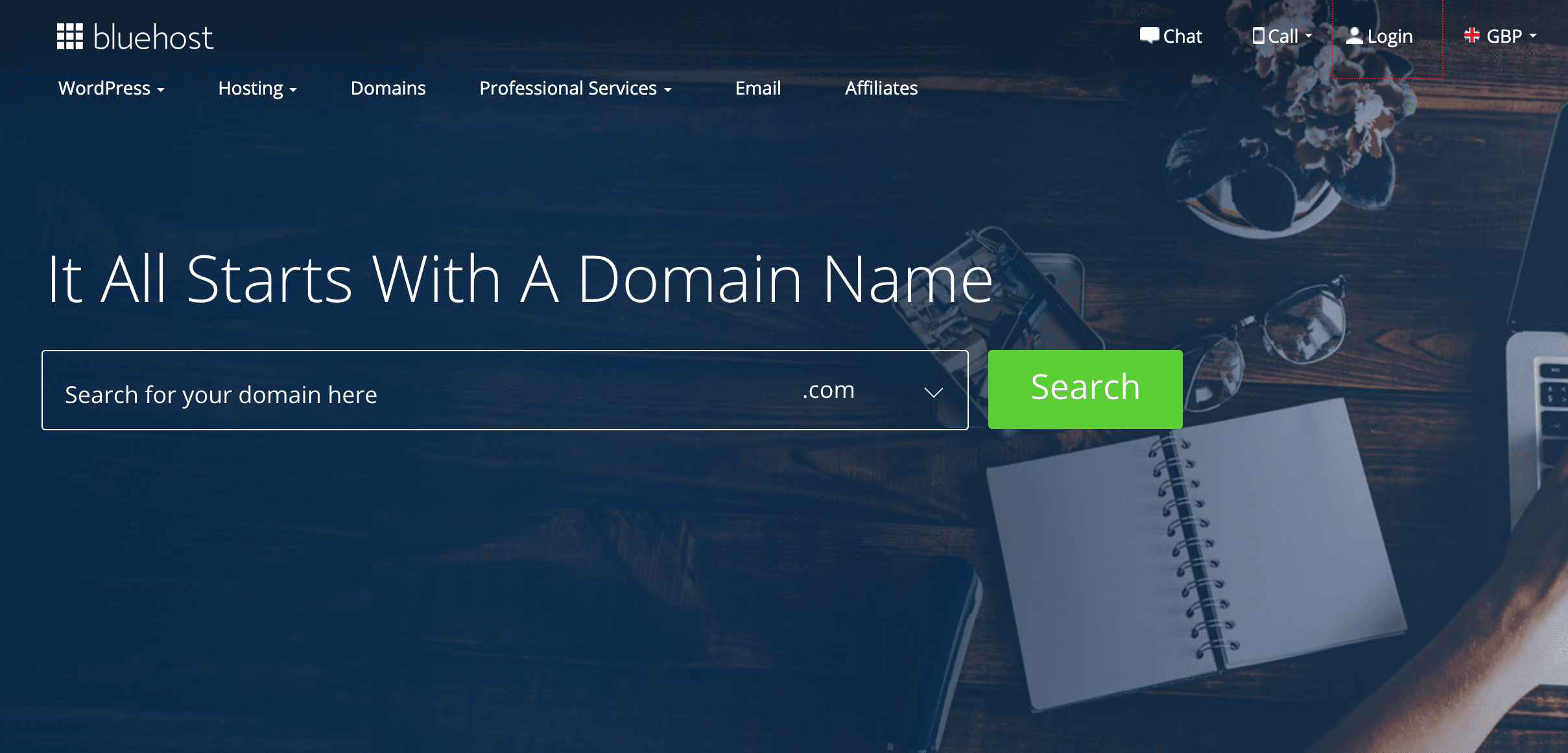 Bluehost Domains