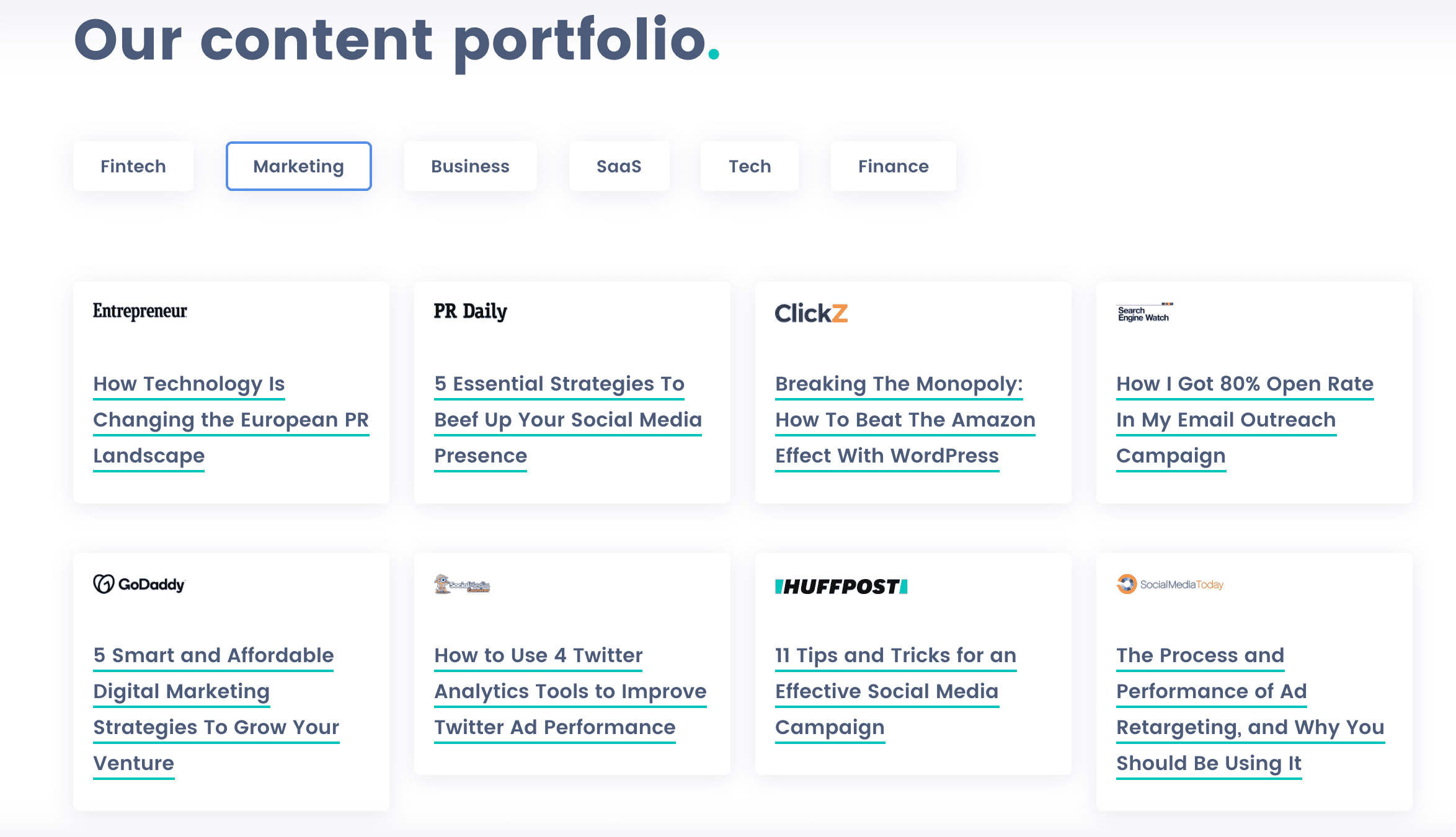 Content Portfolio