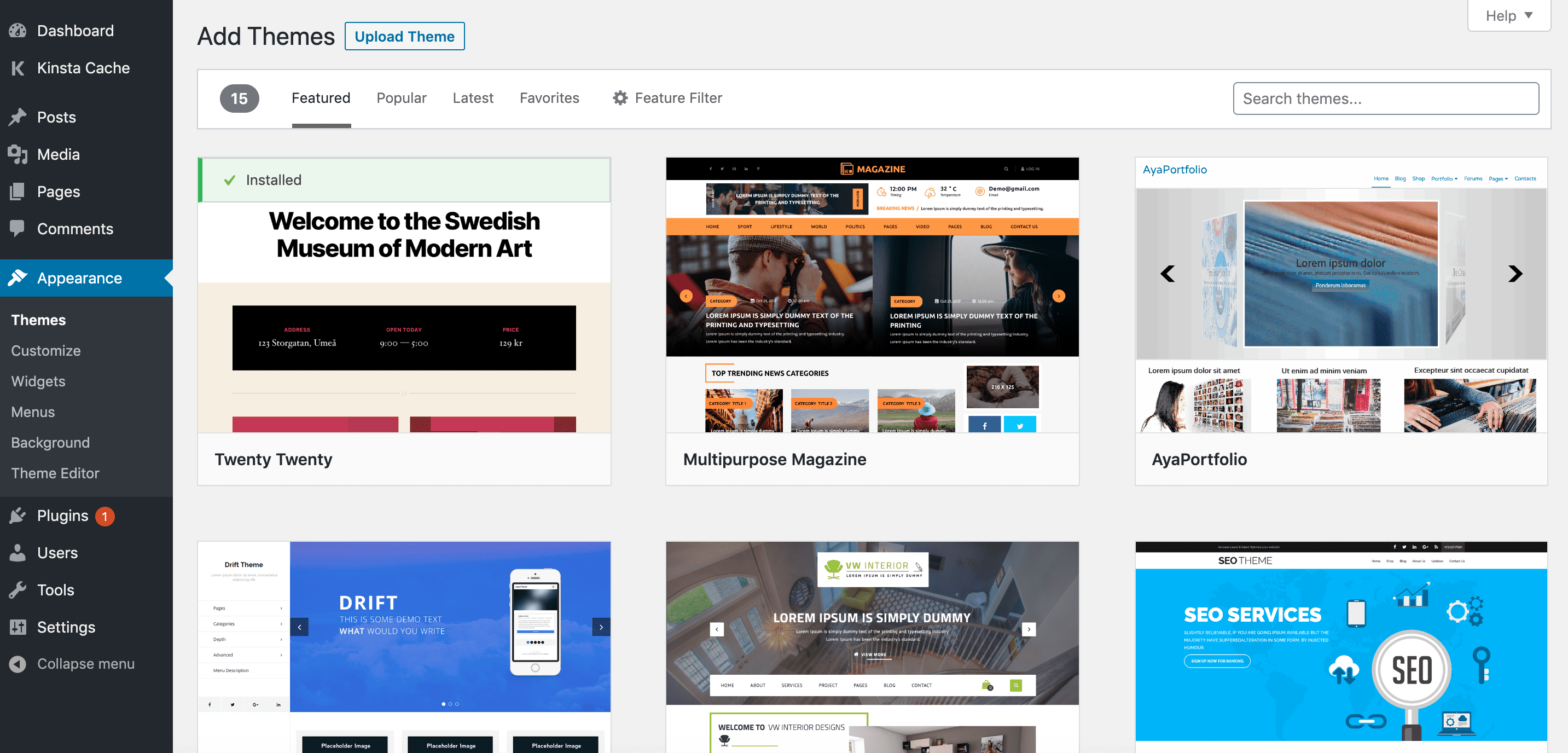 Step 4 - WordPress Theme