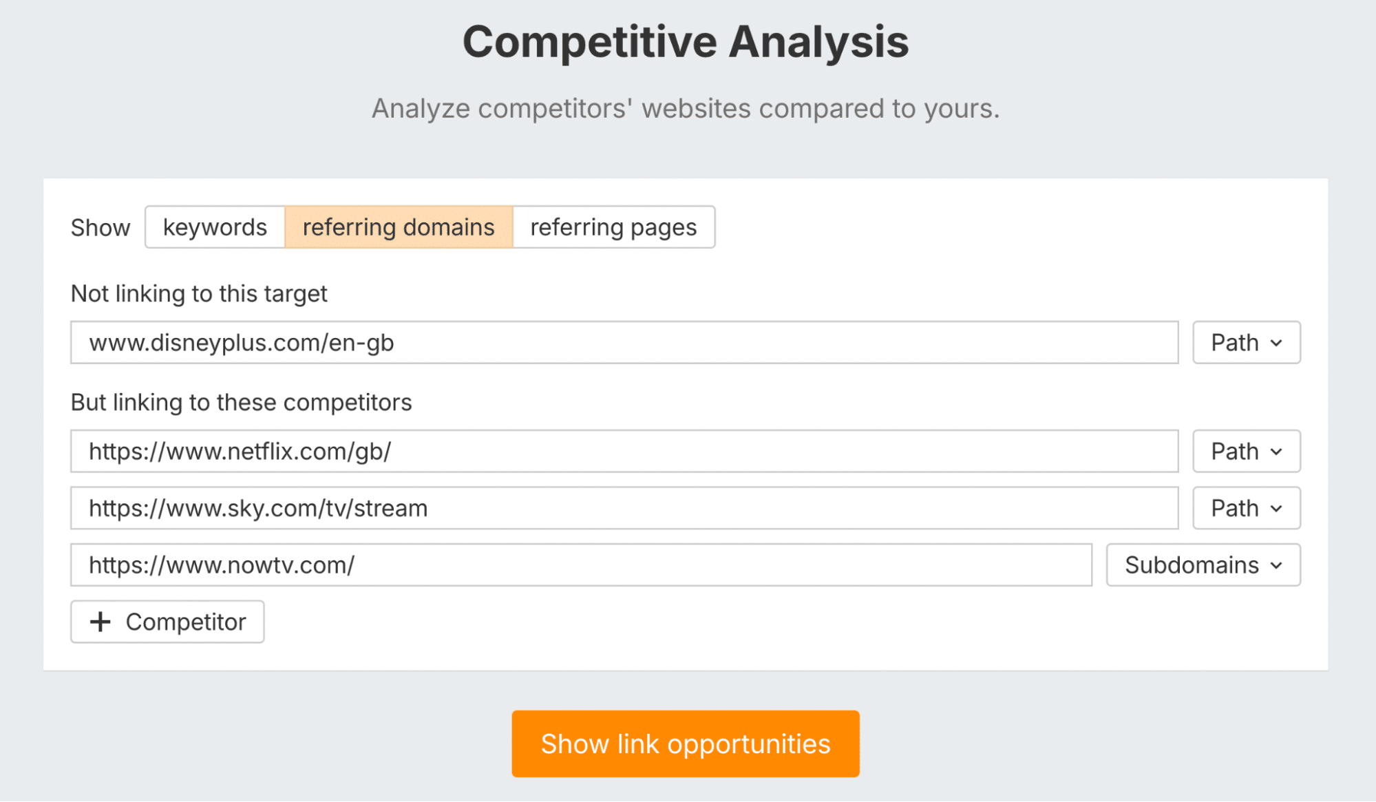 Competitive Analysis