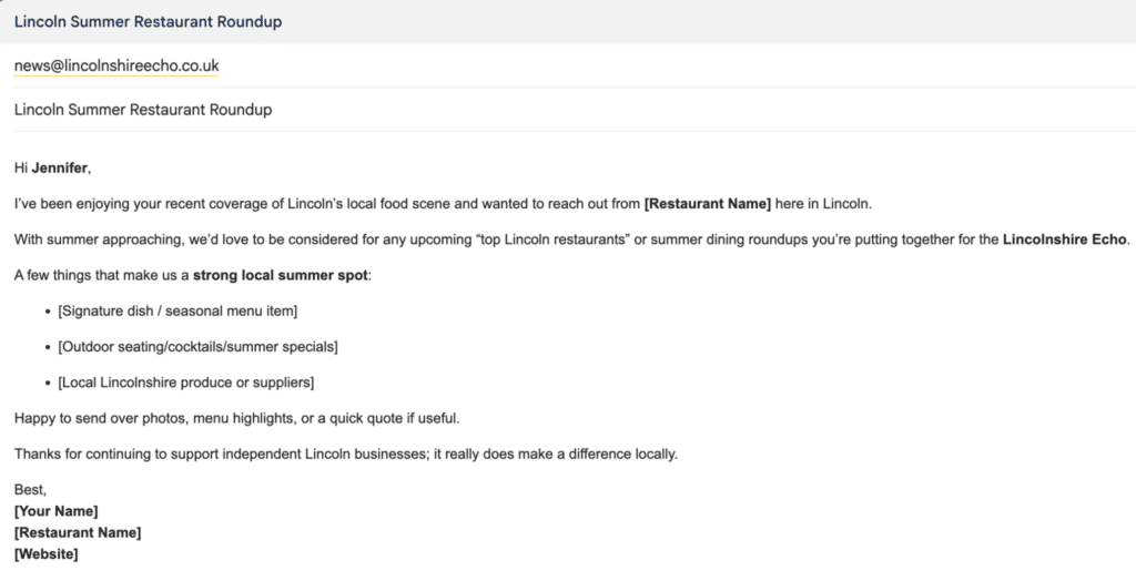 Email Template