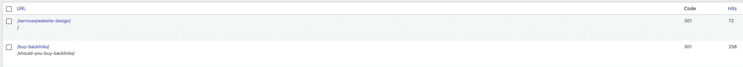 301 Redirect Example