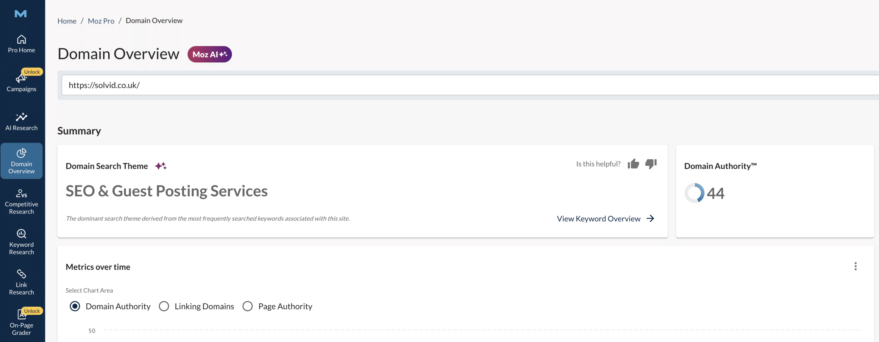 Domain Authority Checker