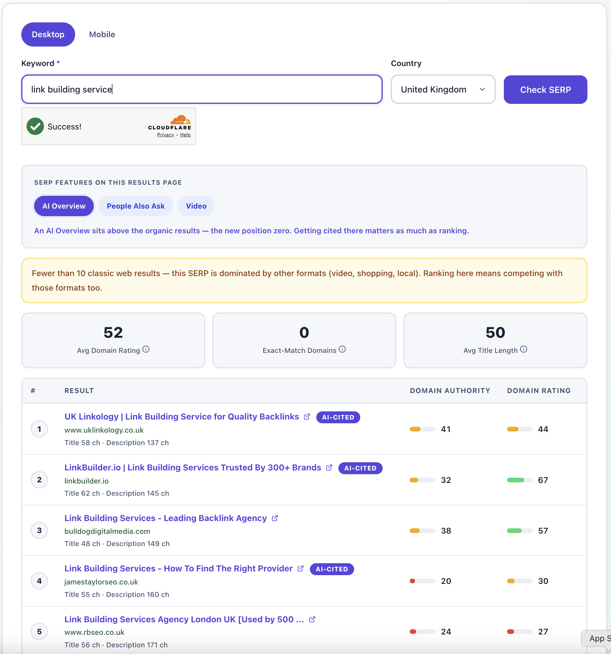SERP Checker