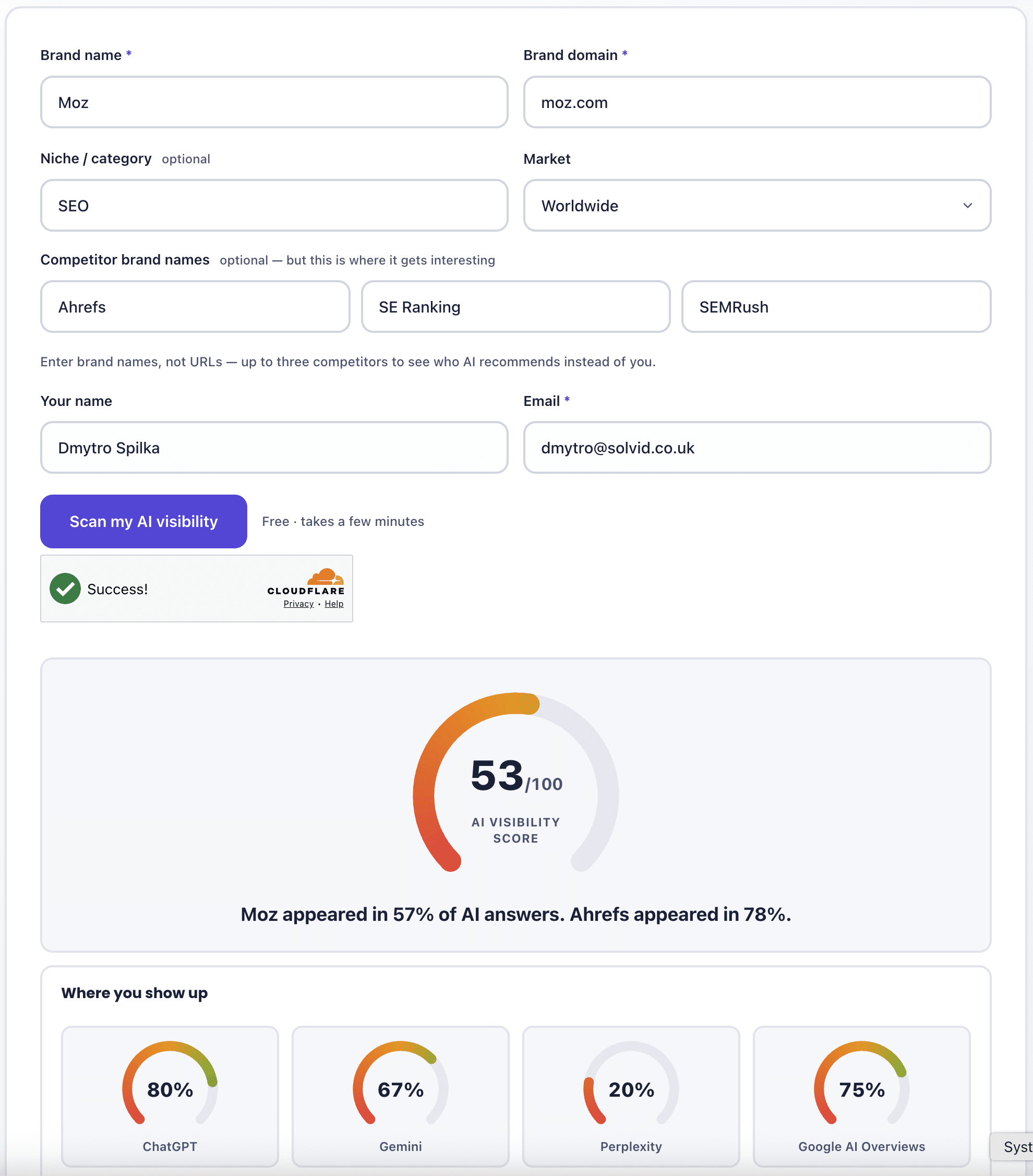 AI Visibility Checker