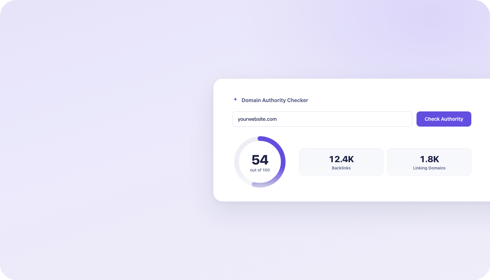 Domain Authority Checker