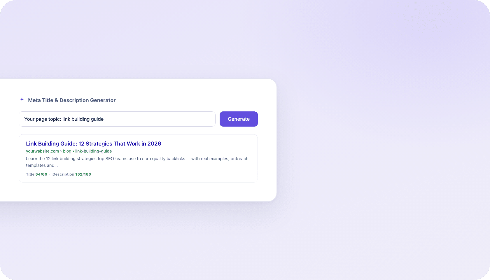 Meta Title and Meta Description Generator
